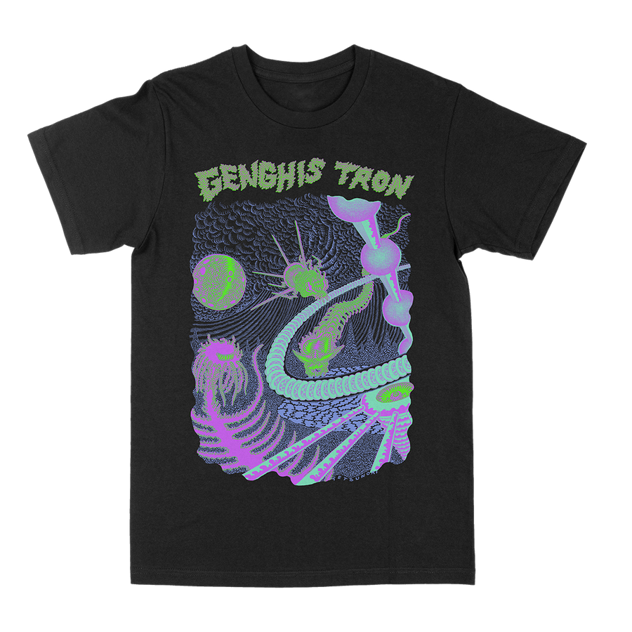 Genghis Tron βTetsunori Trawayaβ Black T-Shirt