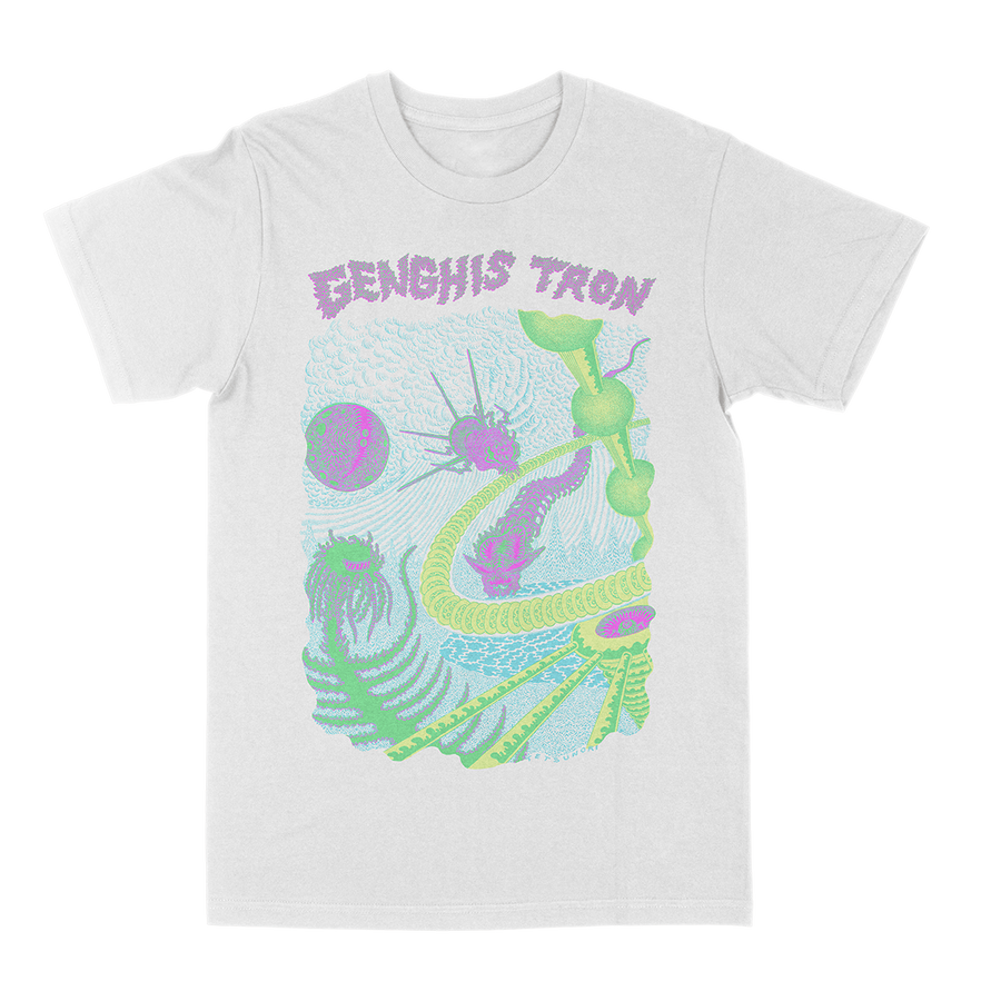 Genghis Tron βTetsunori Trawayaβ Vintage White T-Shirt