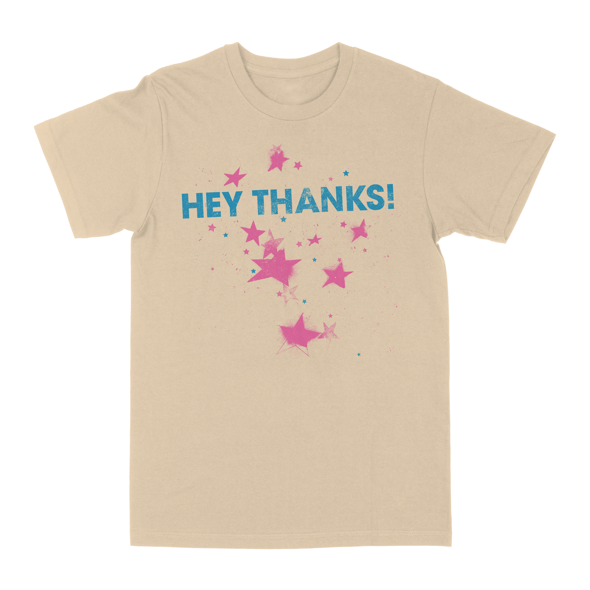 Hey Thanks! "Stars" Sand T-Shirt