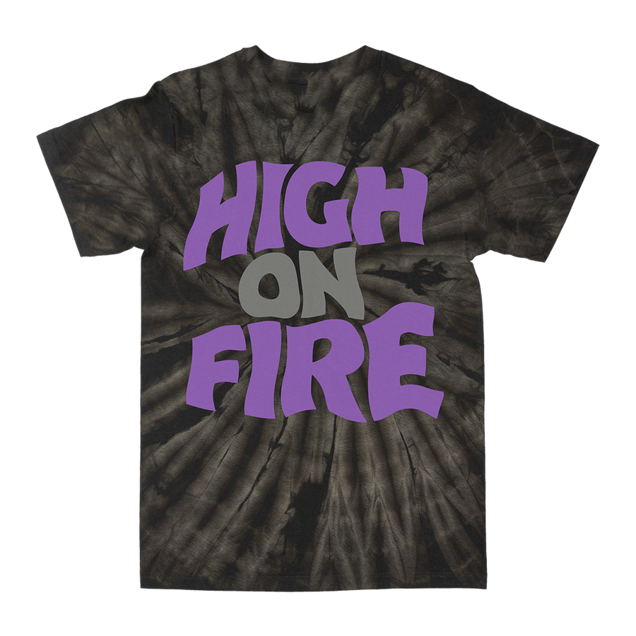 High On Fire βReality Mastersβ Spider-Black Tie-Dye T-Shirt