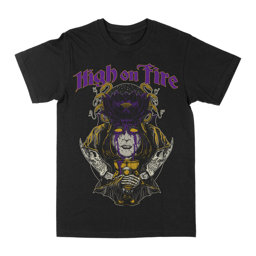 High On Fire βBlack Lotusβ Black T-Shirt