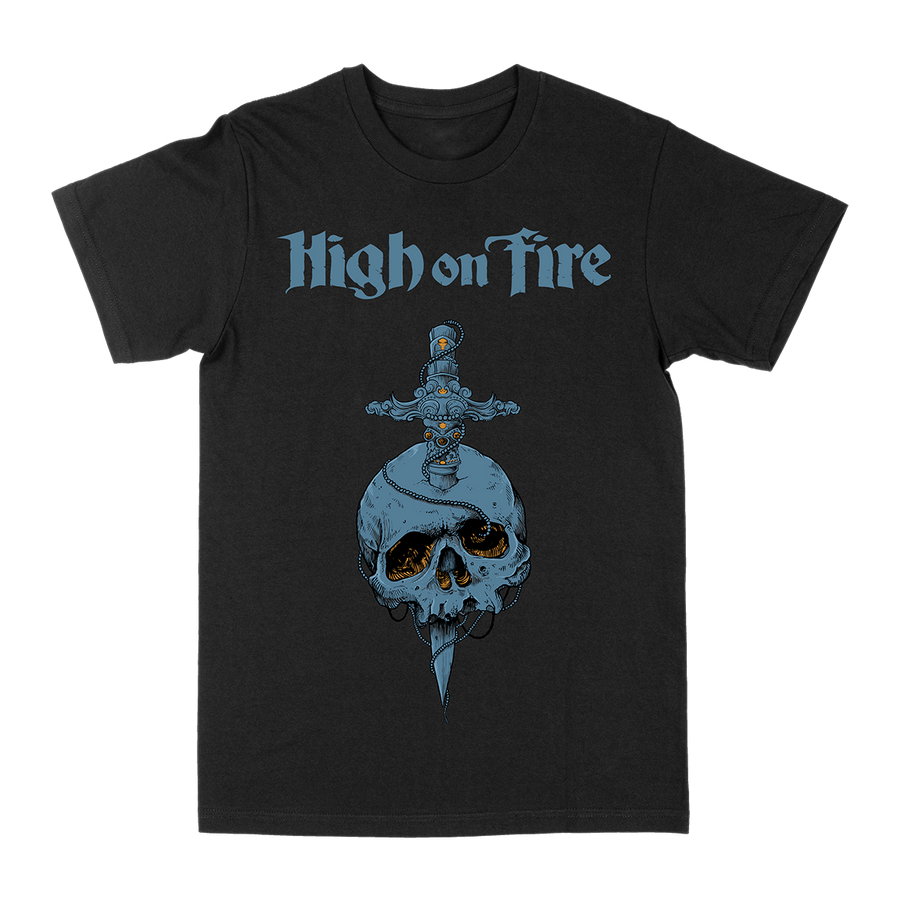 High On Fire βSkull Knife: Tour Editionβ Black T-Shirt