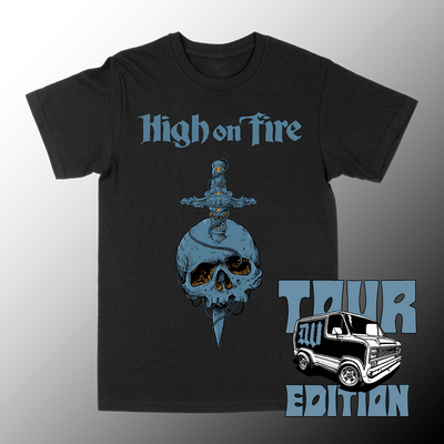 High On Fire “Skull Knife: Tour Edition” Black T-Shirt