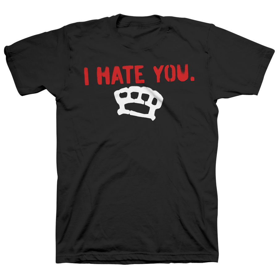 I Hate You "Knuckles" Black T-Shirt