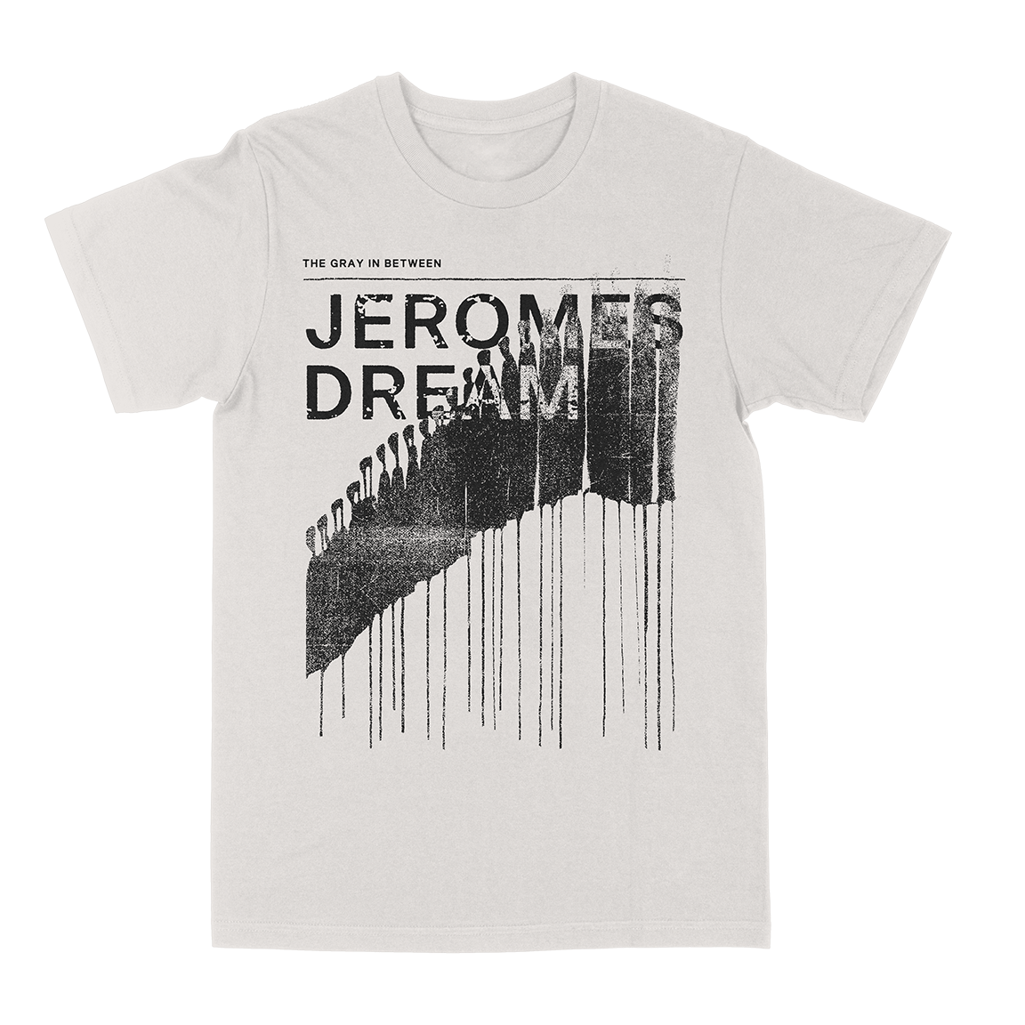 Jeromes Dream “The Gray In Between” Vintage White T-Shirt