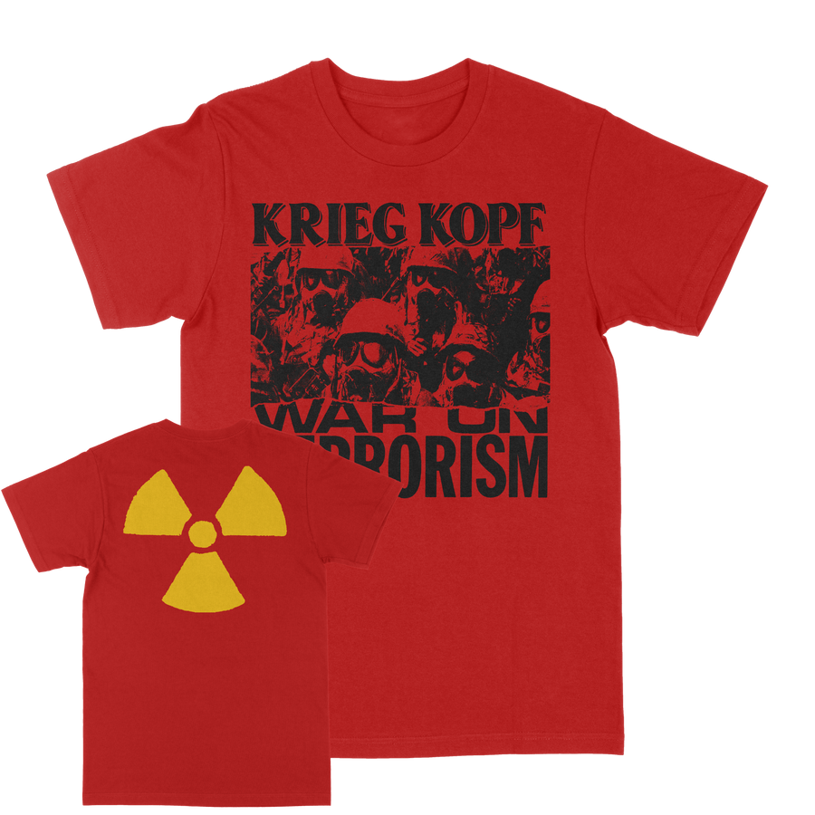 Krieg Kopf "War On Terrorism" Red T-shirt