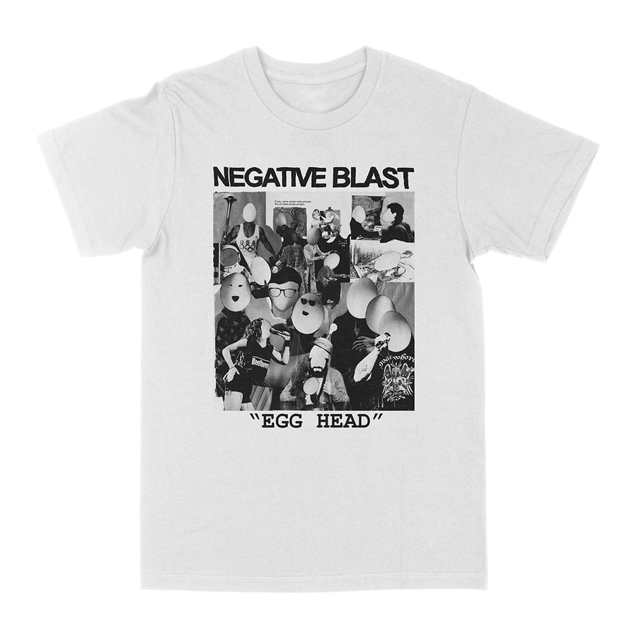 Negative Blast βEggheadβ White T-Shirt