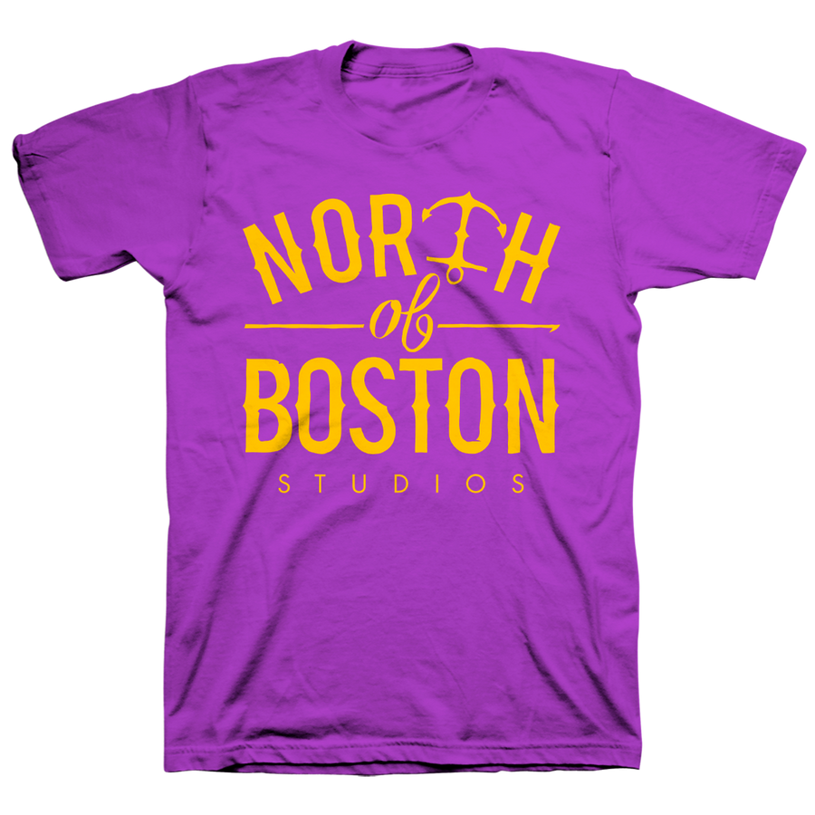 North of Boston Studios "Logo" 80s Purple T-Shirt