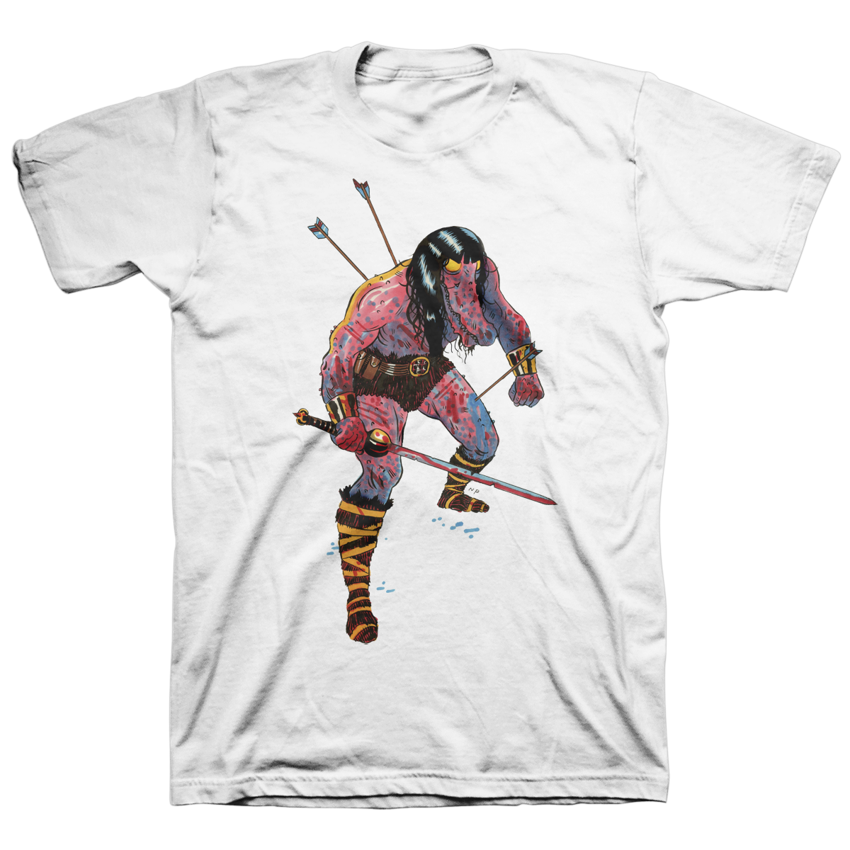 Nick Pyle "King Kayman" White T-Shirt