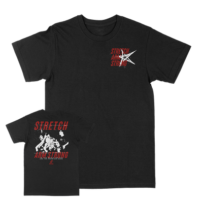 Stretch Arm Strong "Promises" Black T-Shirt