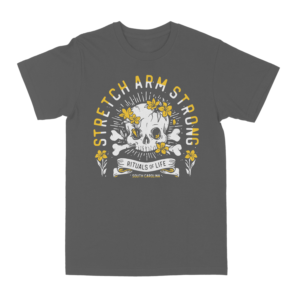 Stretch Arm Strong "Jessamine" Dark Grey T-Shirt