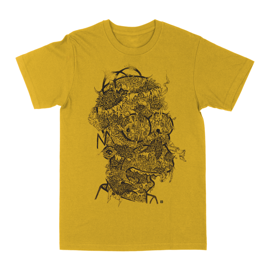 Seldon Hunt "Decayed Toons: Homer" Golden Yellow T-Shirt