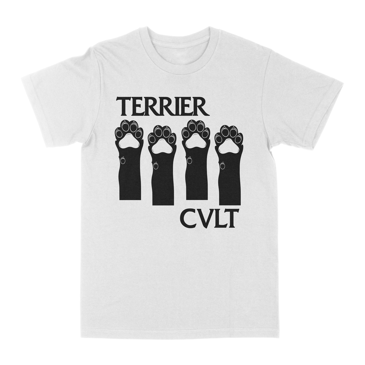 Terrier Cvlt "Thirsty & Miserable" White T-Shirt