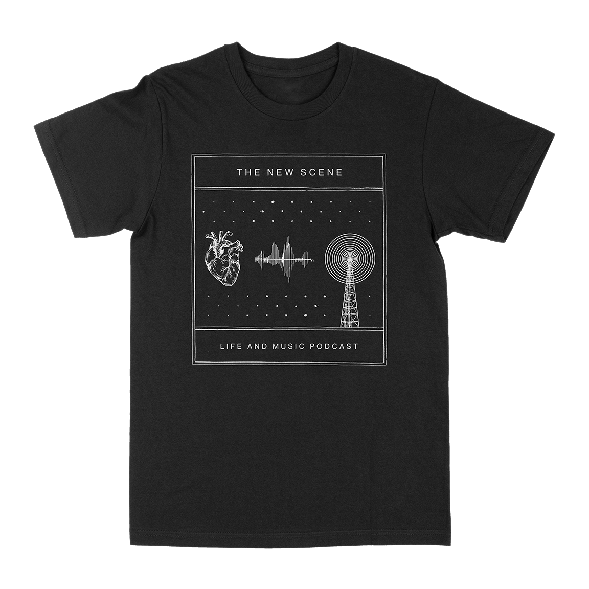 The New Scene "Life Is Music" Black T-Shirt