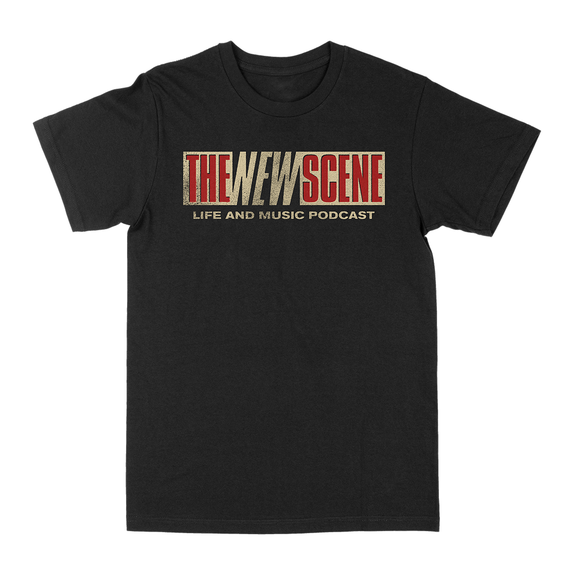 The New Scene "Podcast Logo" Black T-Shirt