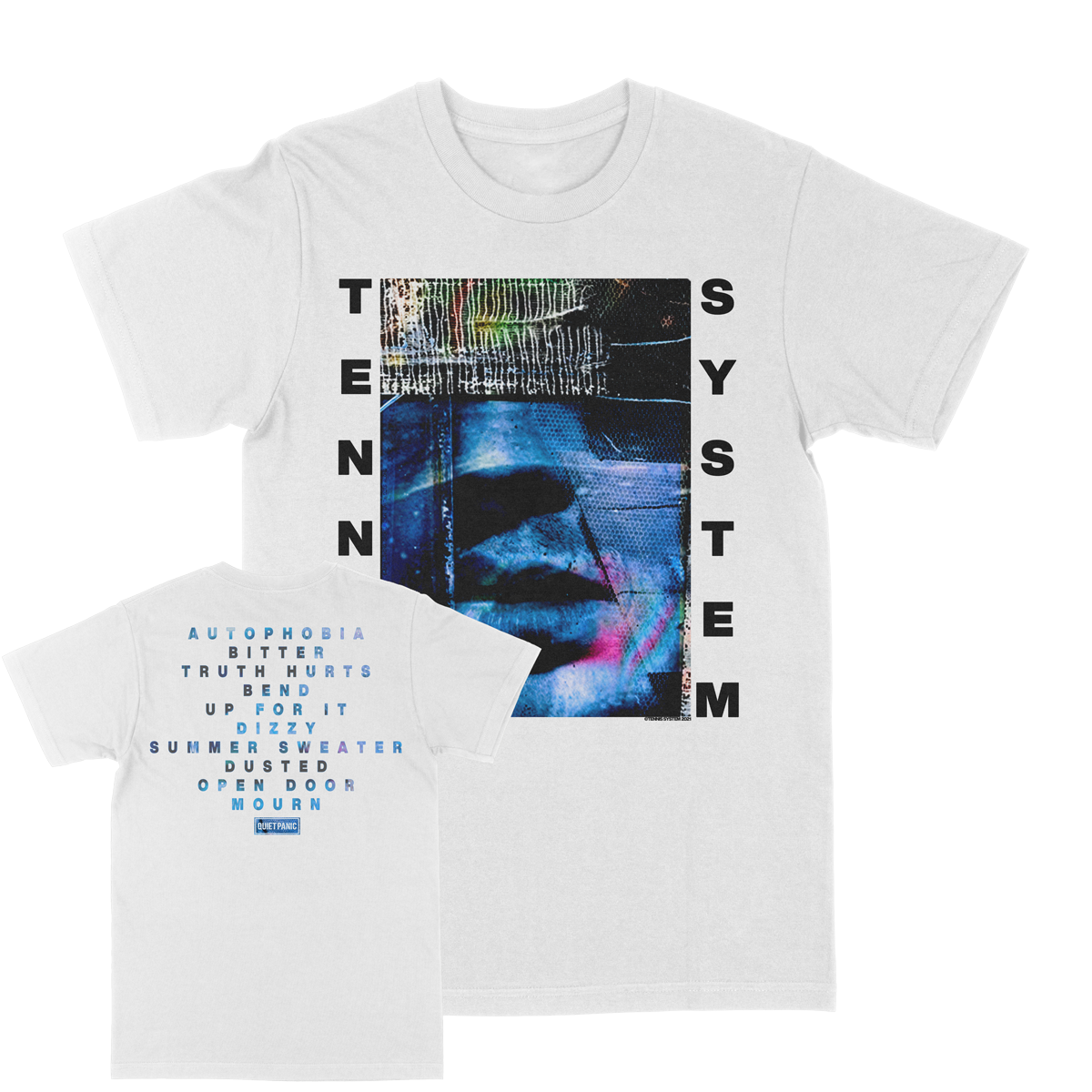 Tennis System "Autophobia" White T-Shirt