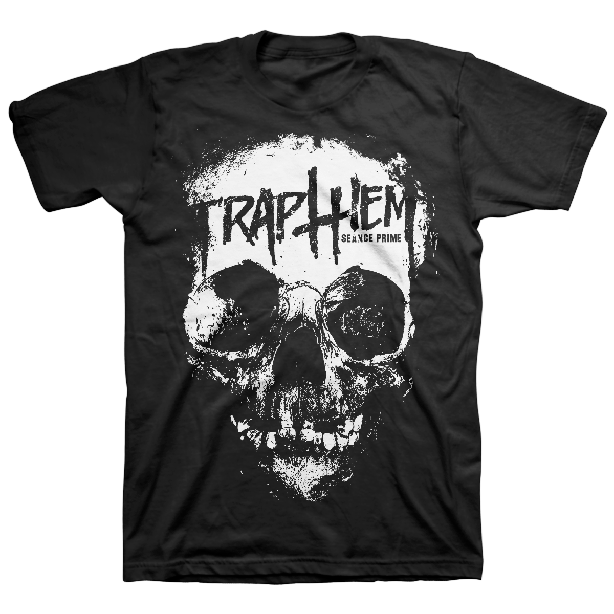 Trap Them "Seance Prime: White" Black T-Shirt