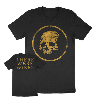 There Were Wires “Gold Skull” Black T-Shirt