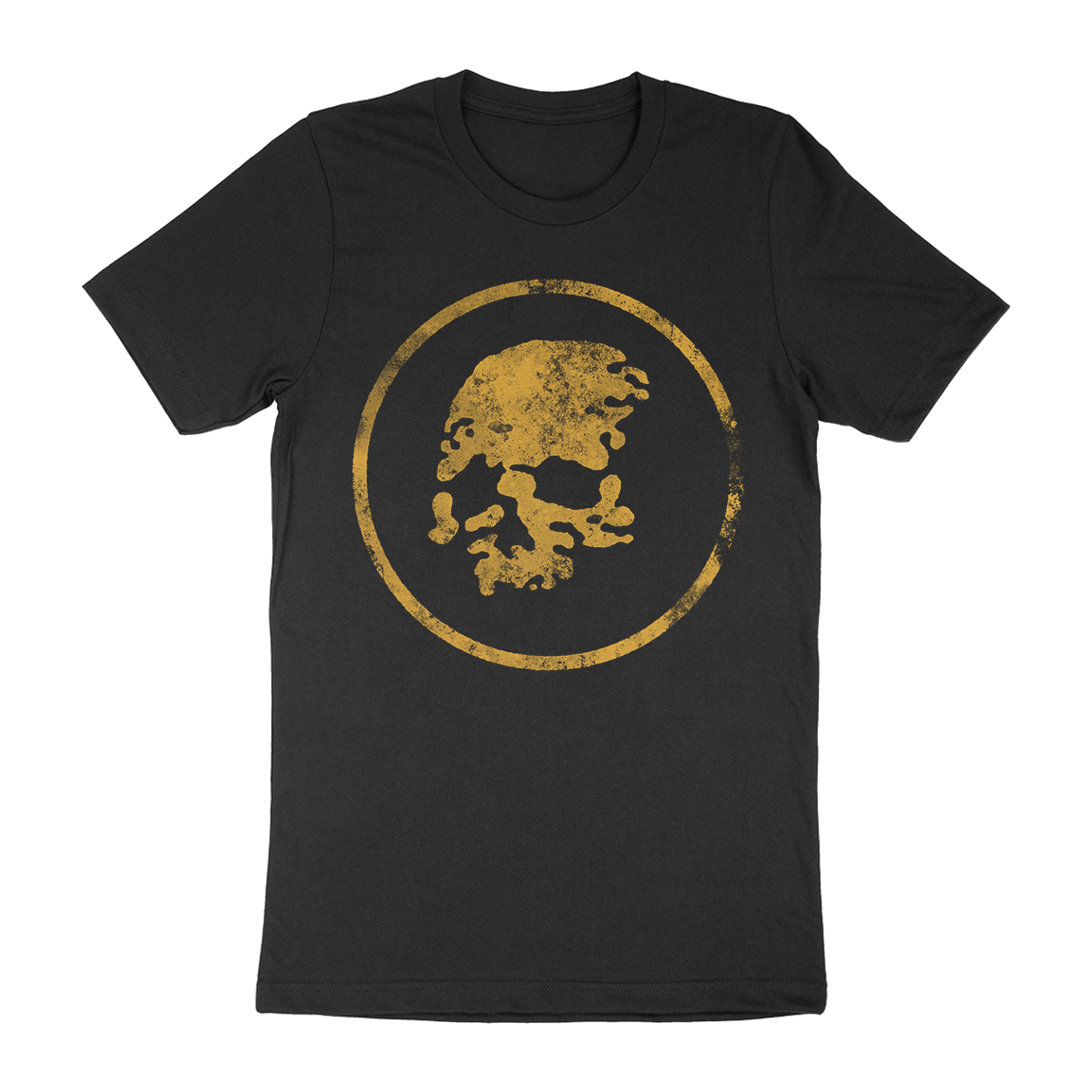 There Were Wires “Gold Skull” Black T-Shirt