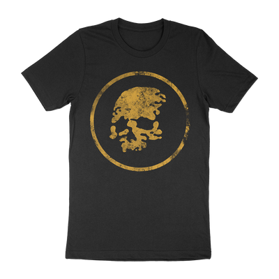 There Were Wires “Gold Skull” Black T-Shirt