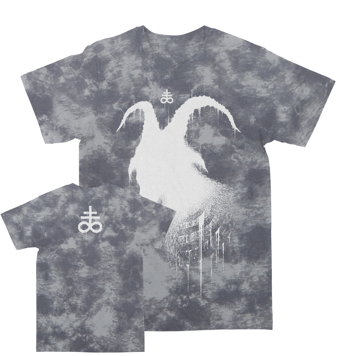 VBERKVLT "Goat" AA Grey / White Tie Dye T-Shirt