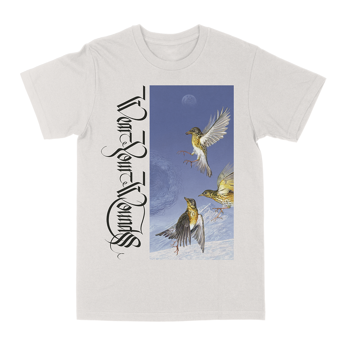 Wear Your Wounds βMercifullyβ Vintage White T-Shirt