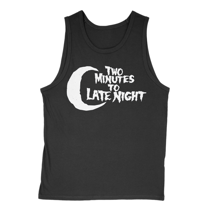 Two Minutes To Late Night "Logo" Black Tank Top