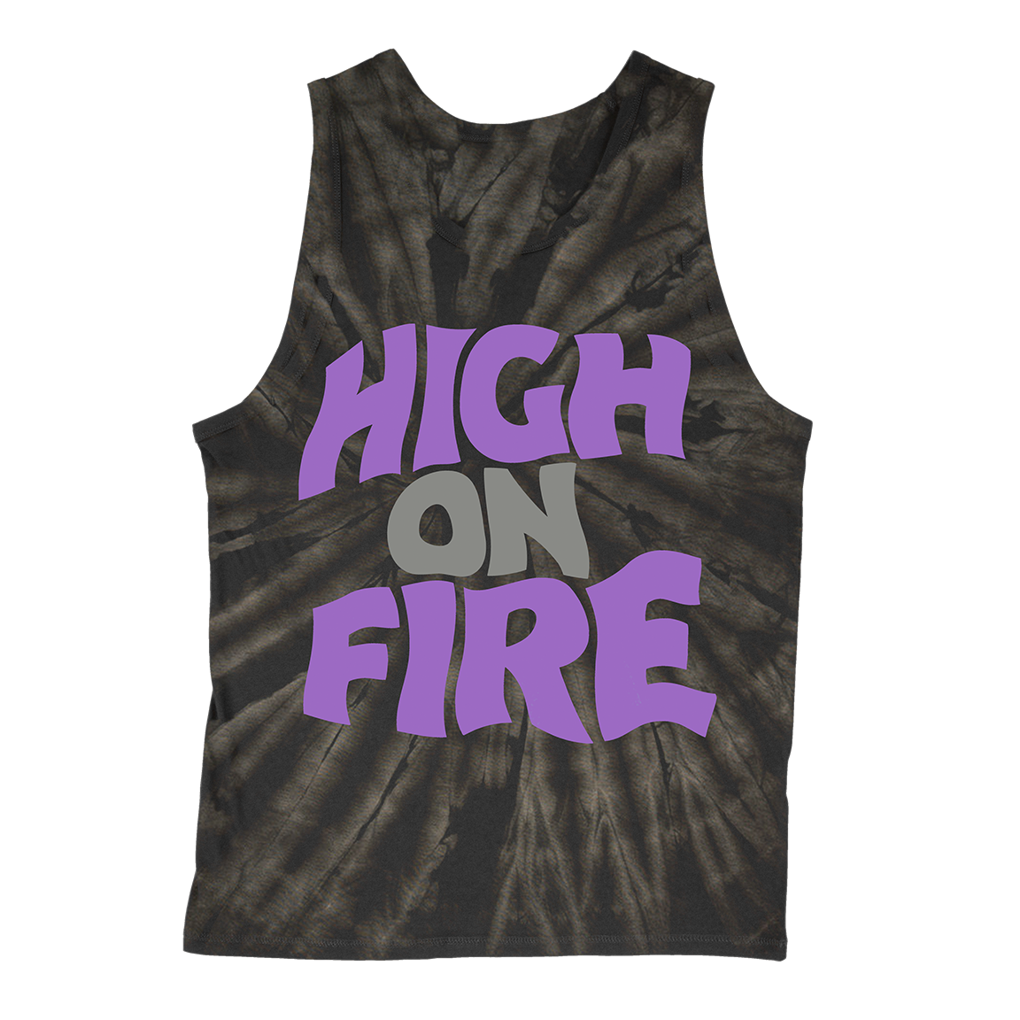 High On Fire “Reality Masters” Spider-Black Tie-Dye Tank Top