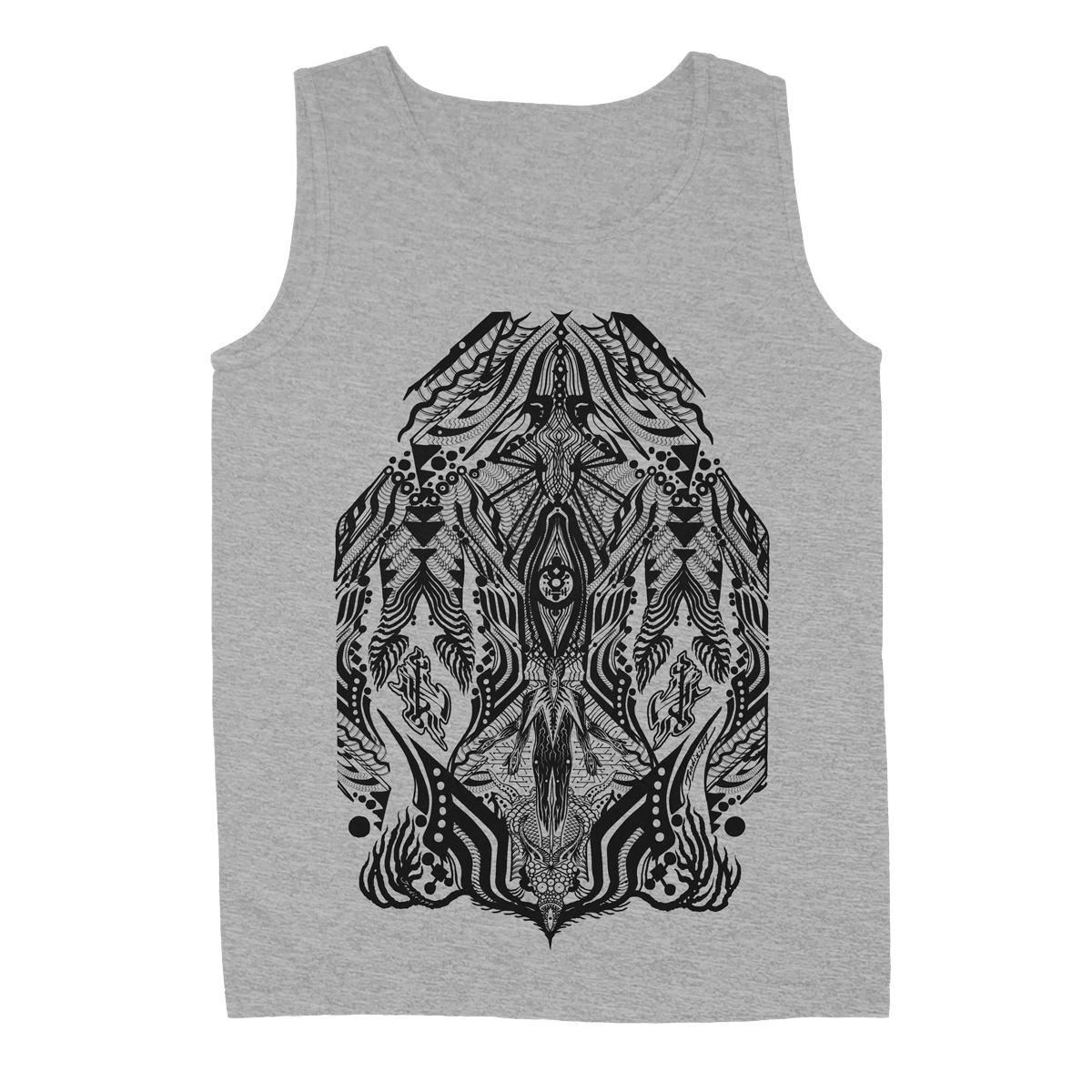 Jondix "Kromaspace" Heather Grey Tank Top