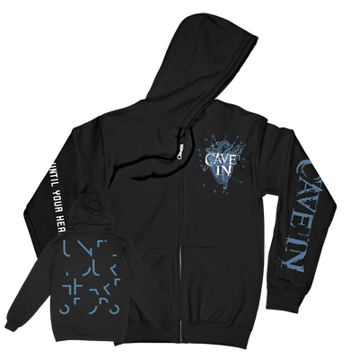 Cave In “UYHS Heart“ Black Zip Up Hooded Sweatshirt