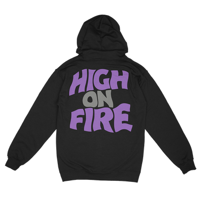 High On Fire “Reality Masters” Black Zip Up Hooded Sweatshirt