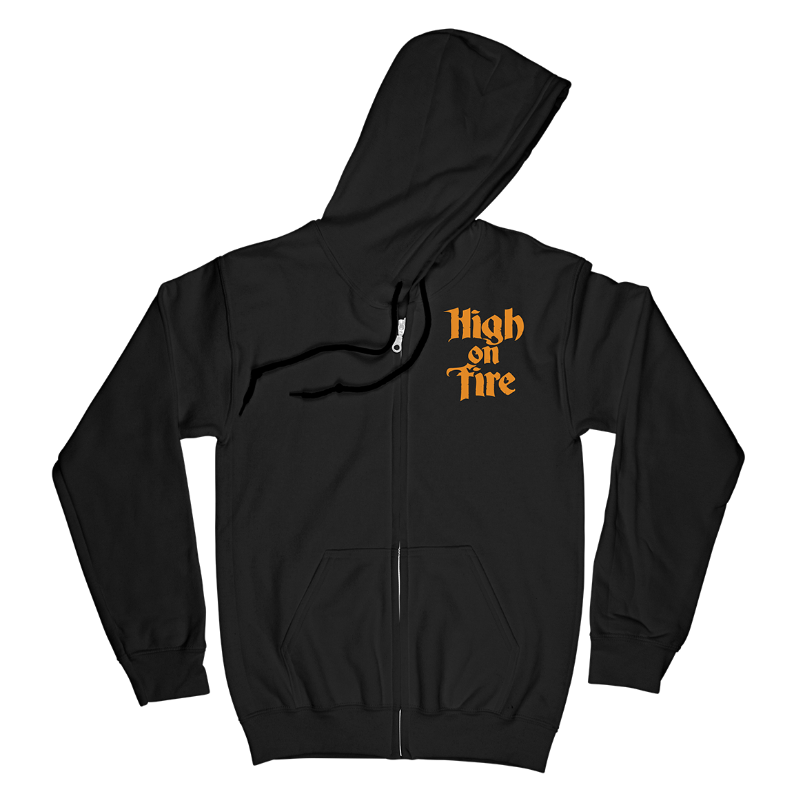 High On Fire “Skull Knife” Black Zip Up Sweatshirt