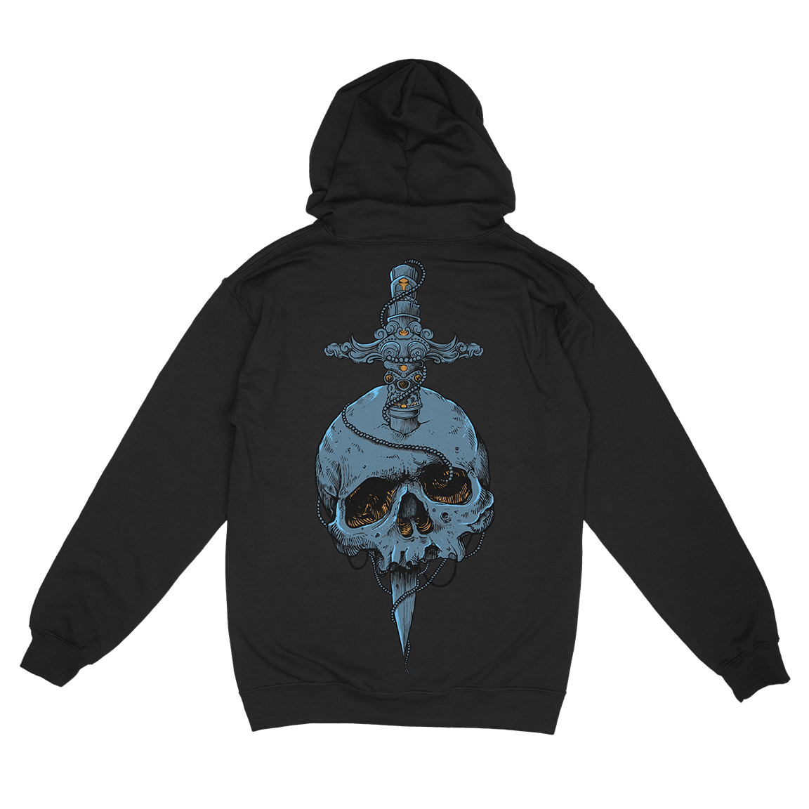 High On Fire “Skull Knife” Black Zip Up Sweatshirt