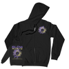 Slow Crush "Swoon" Black Zip Up Sweatshirt