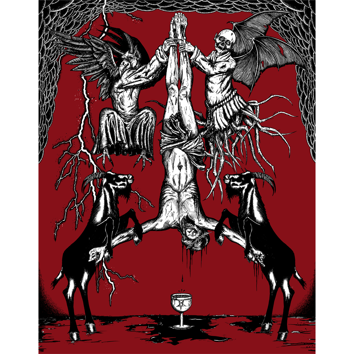 Abominable Electronics "Hail Satan Deluxe" Giclee Print