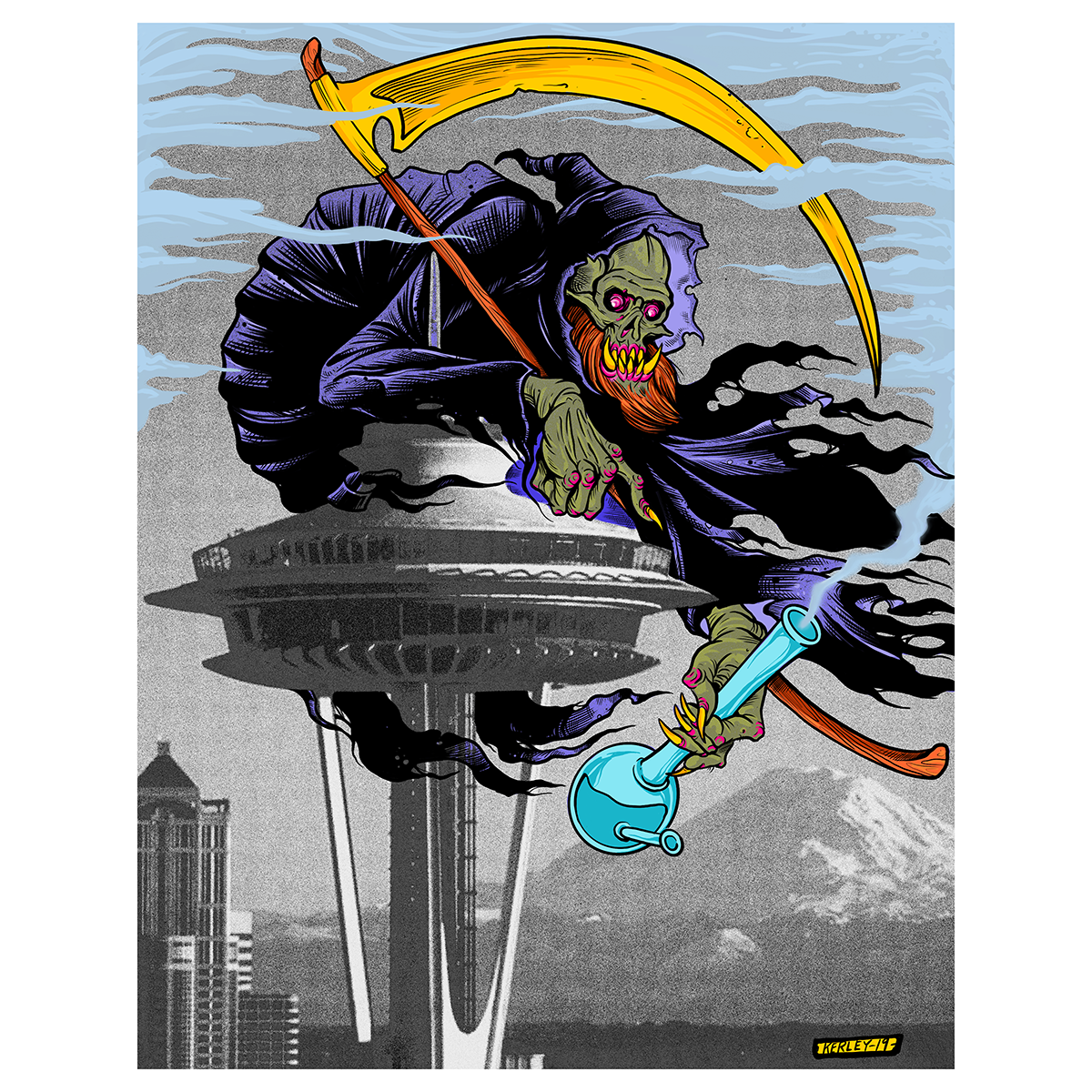 Abominable Electronics "Wicked Garden" Giclee Print