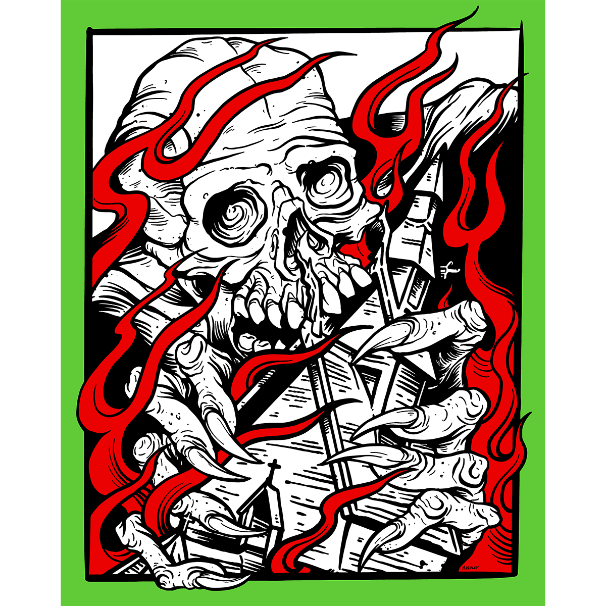 Abominable Electronics "Throne Torcher" Giclee Print