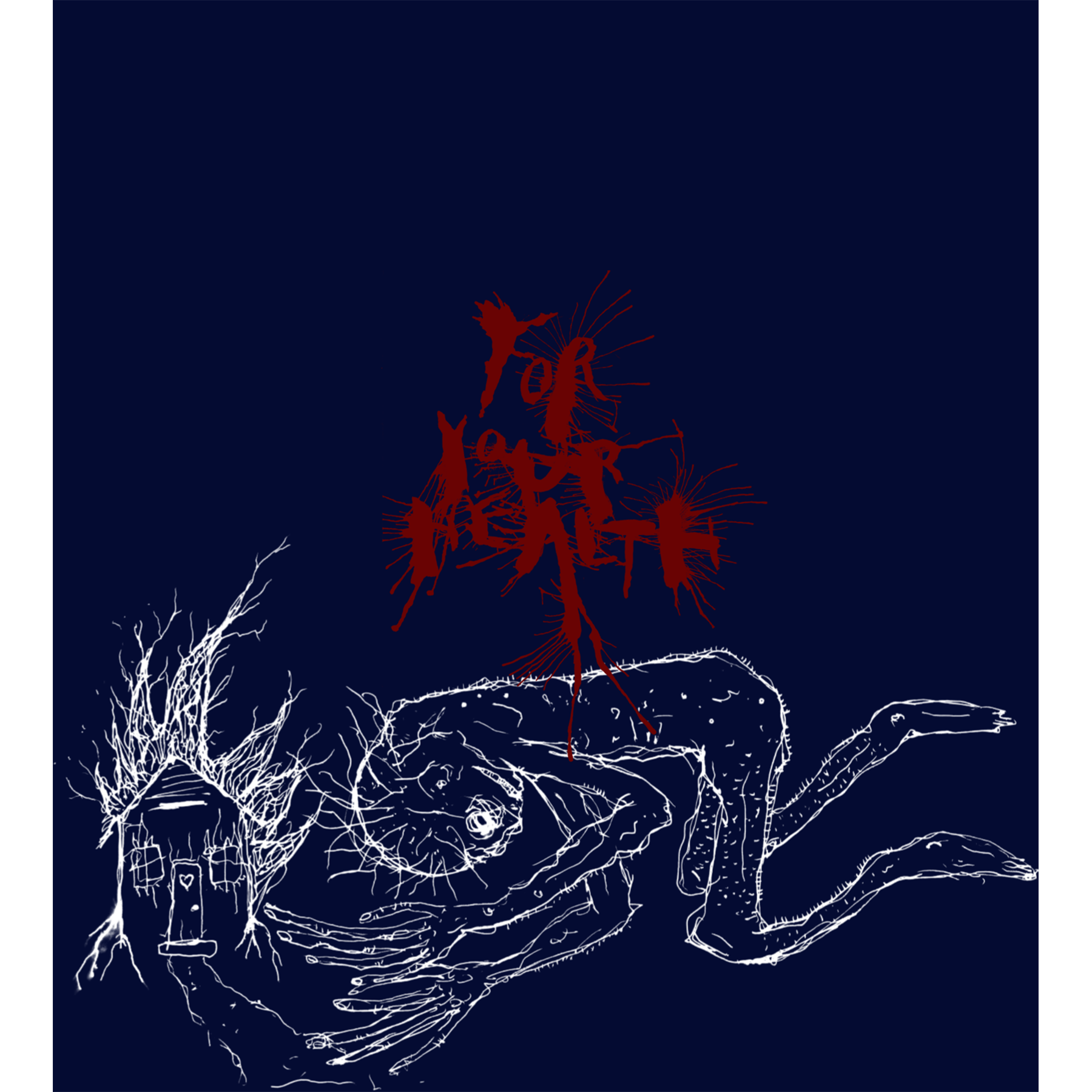 For Your Health "Prayer" Blue T-Shirt