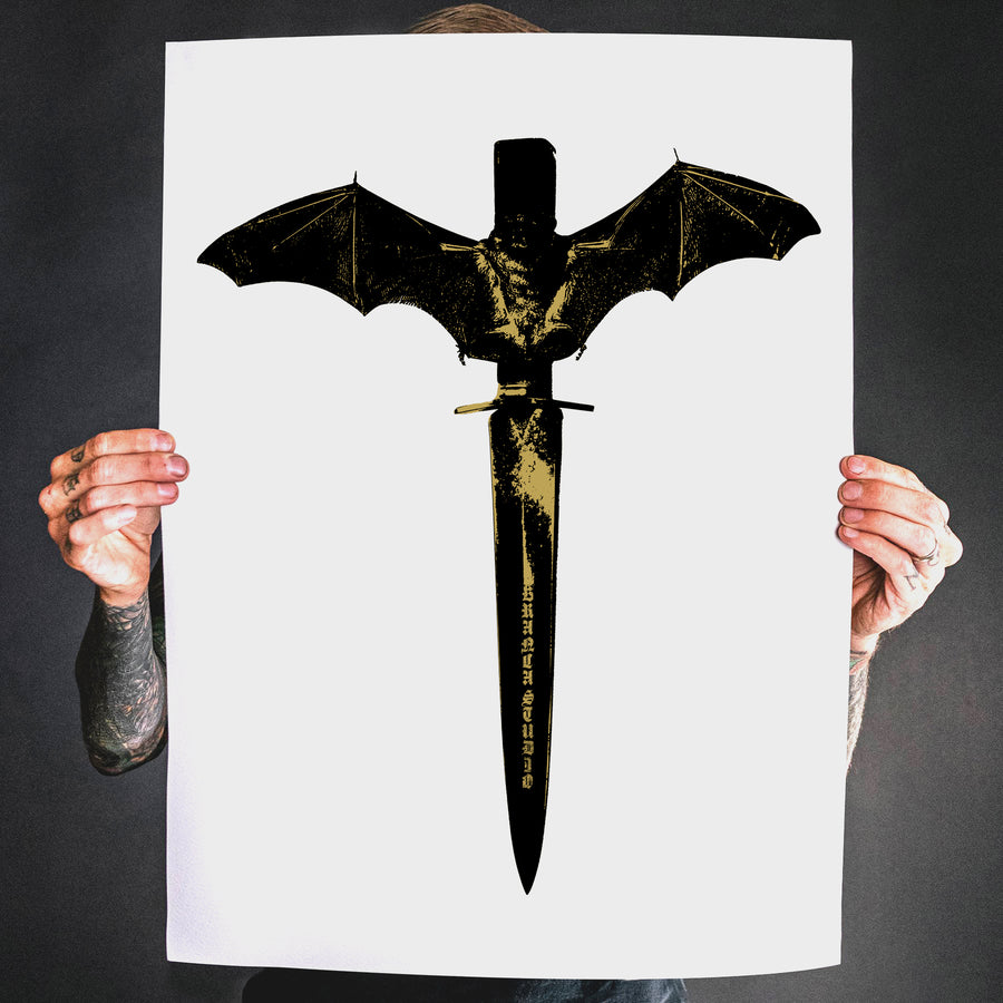 Branca Studio "Bat & Dagger" Giclee Print