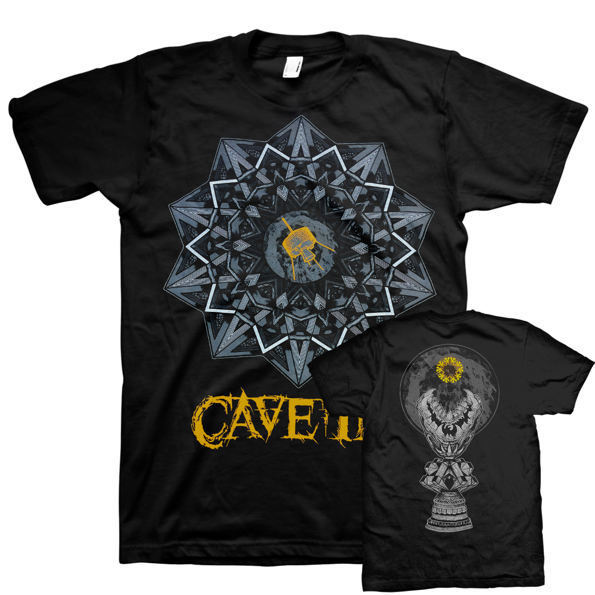 Cave In "Yellow Logo" Black T-Shirt