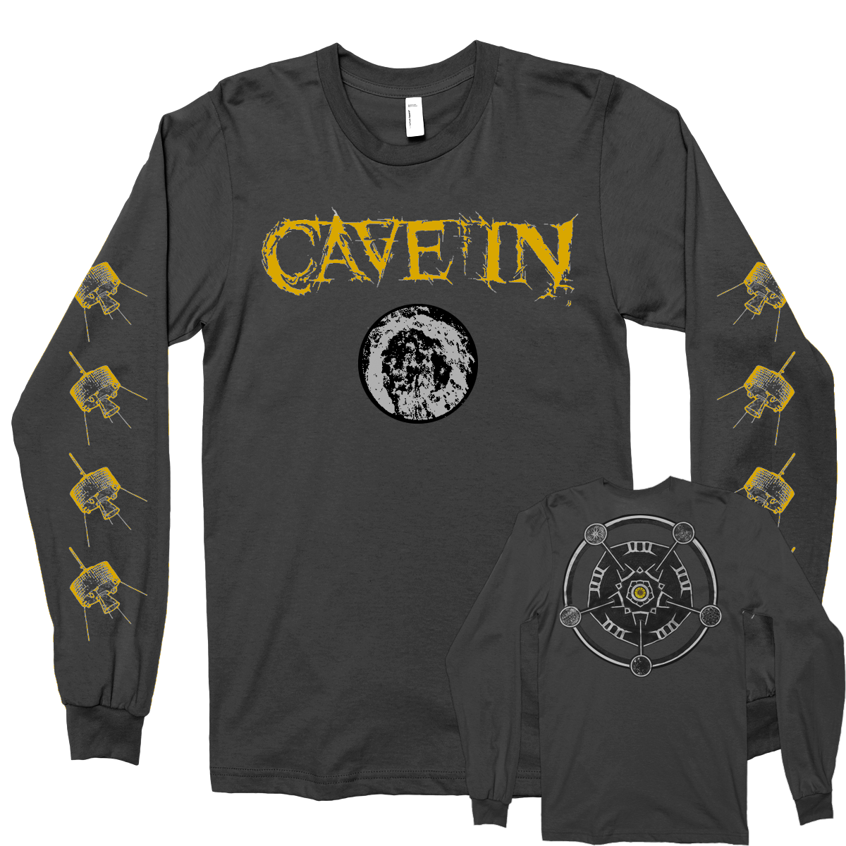 Cave In "Yellow Logo" Grey Longsleeve