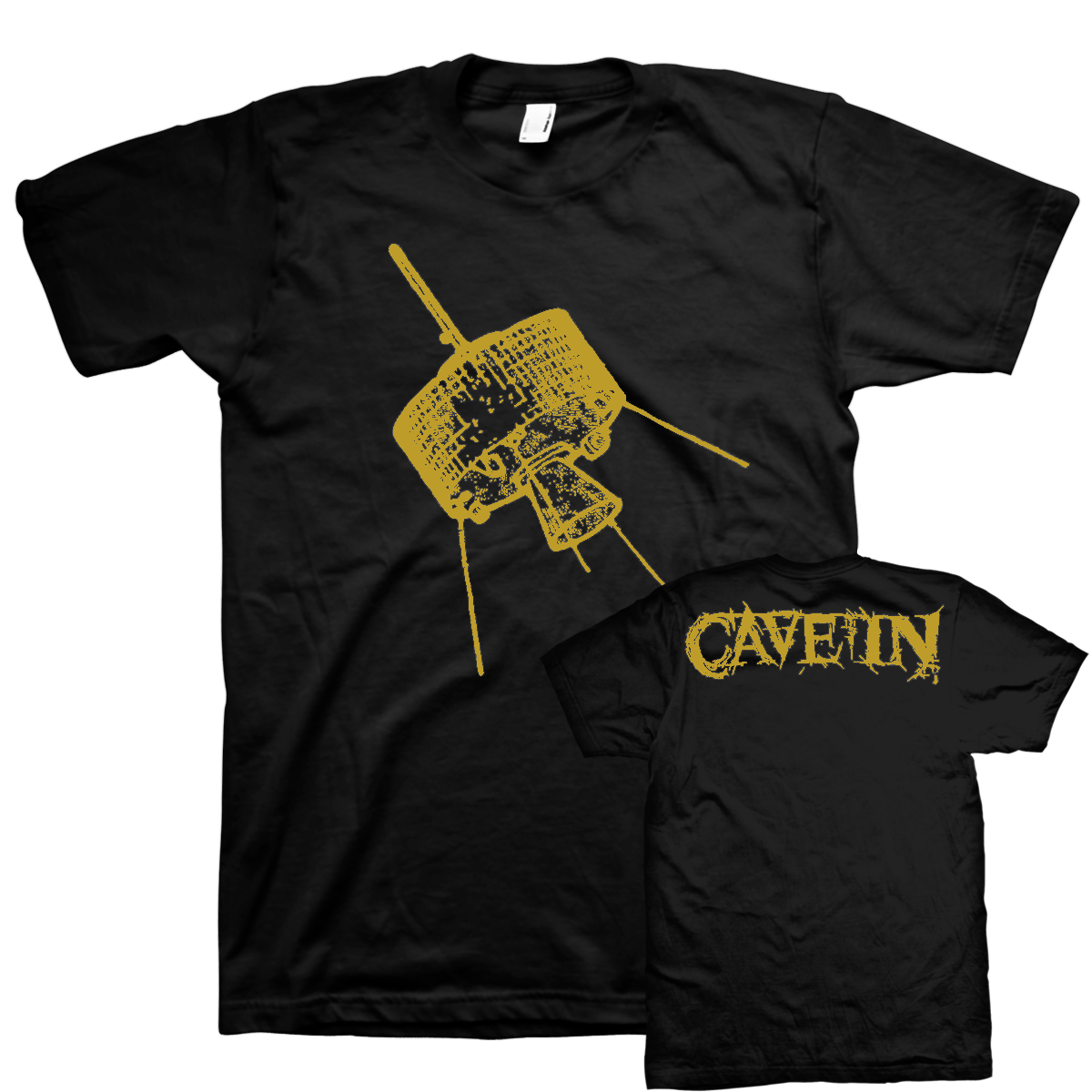 Cave In "Yellow Satellite" Black T-Shirt