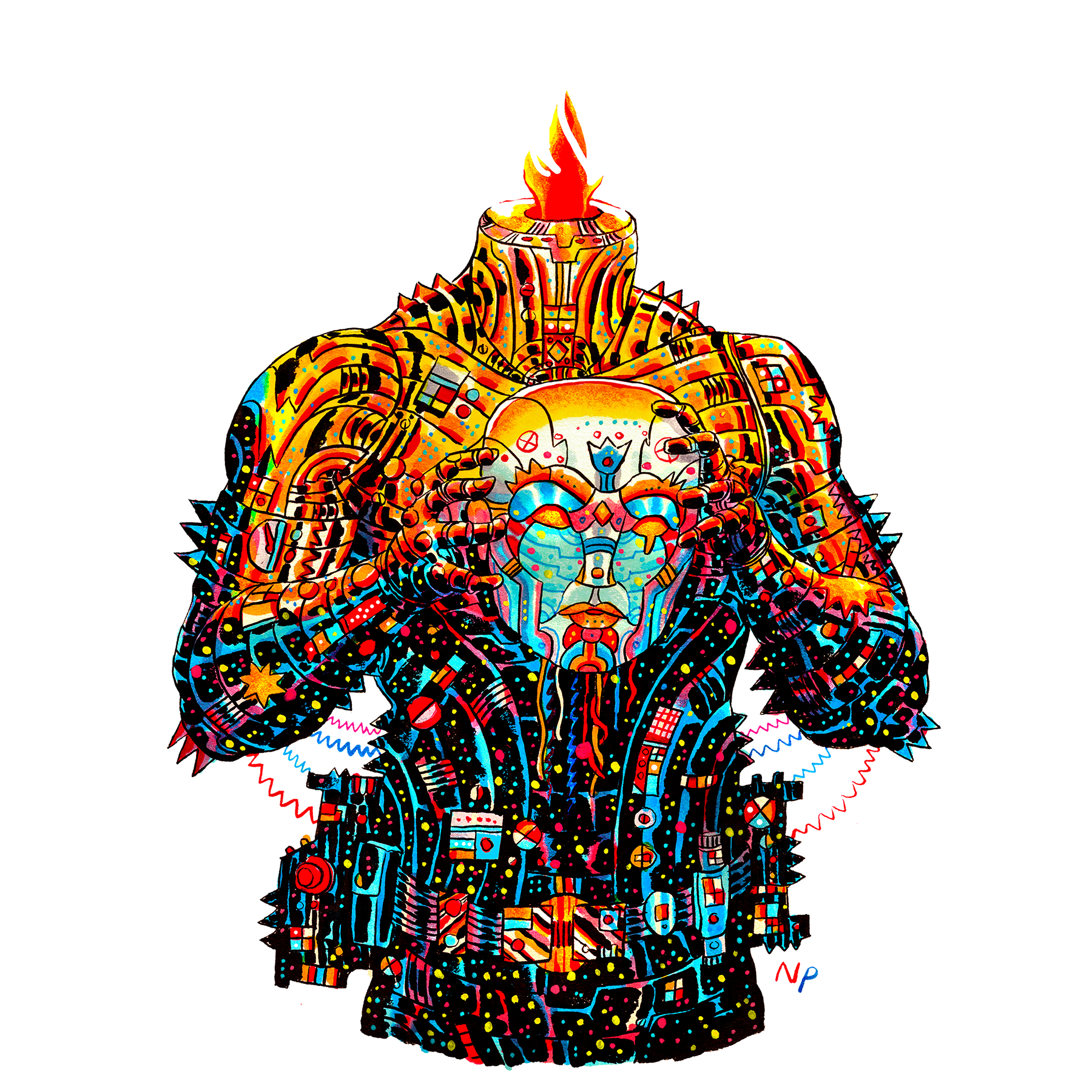 Nick Pyle "Cephala II" Giclee Print