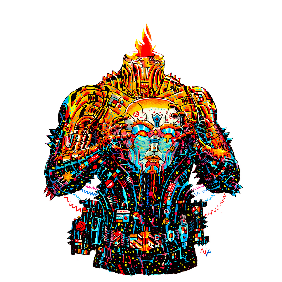 Nick Pyle "Cephala II" Giclee Print