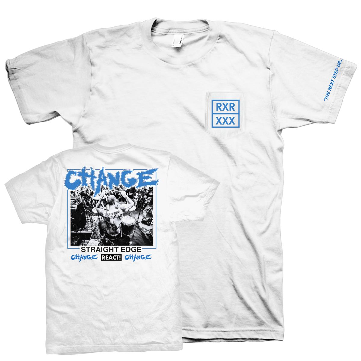 Change "Straight Edge" White T-Shirt