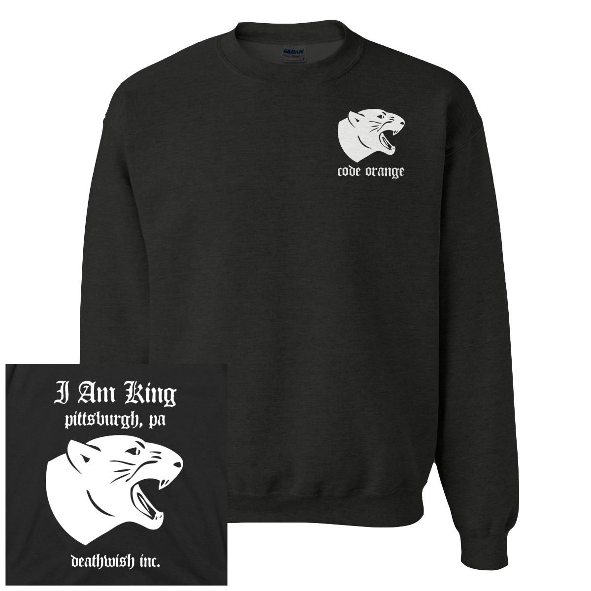 Code Orange "Panther" Crew Neck Sweatshirt