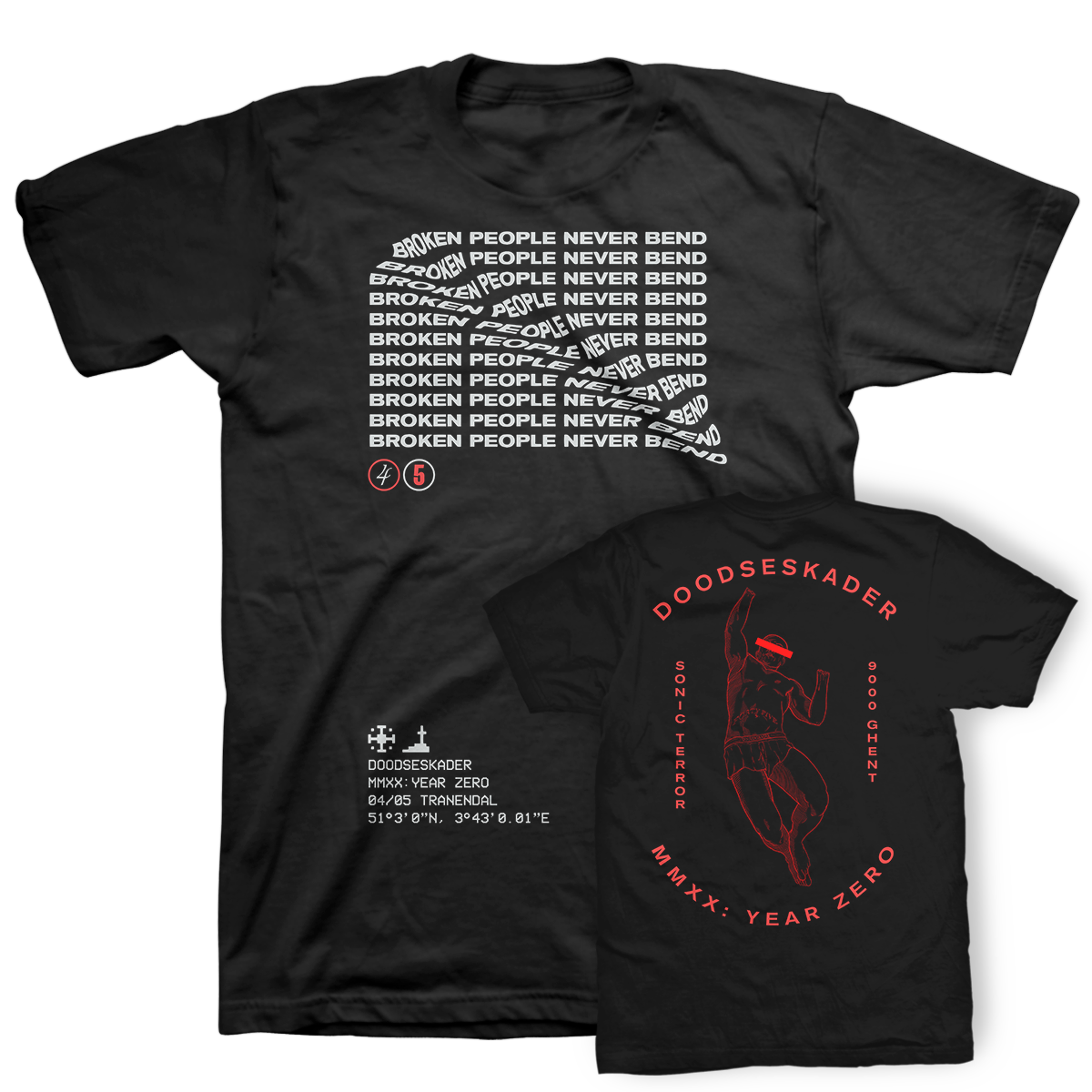 Doodseskader "Broken People" Black T-Shirt