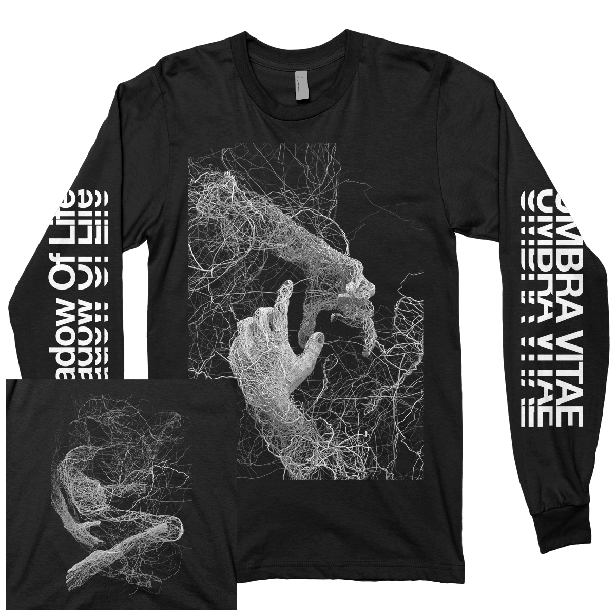 Umbra Vitae "Hands" Black Longsleeve T-Shirt