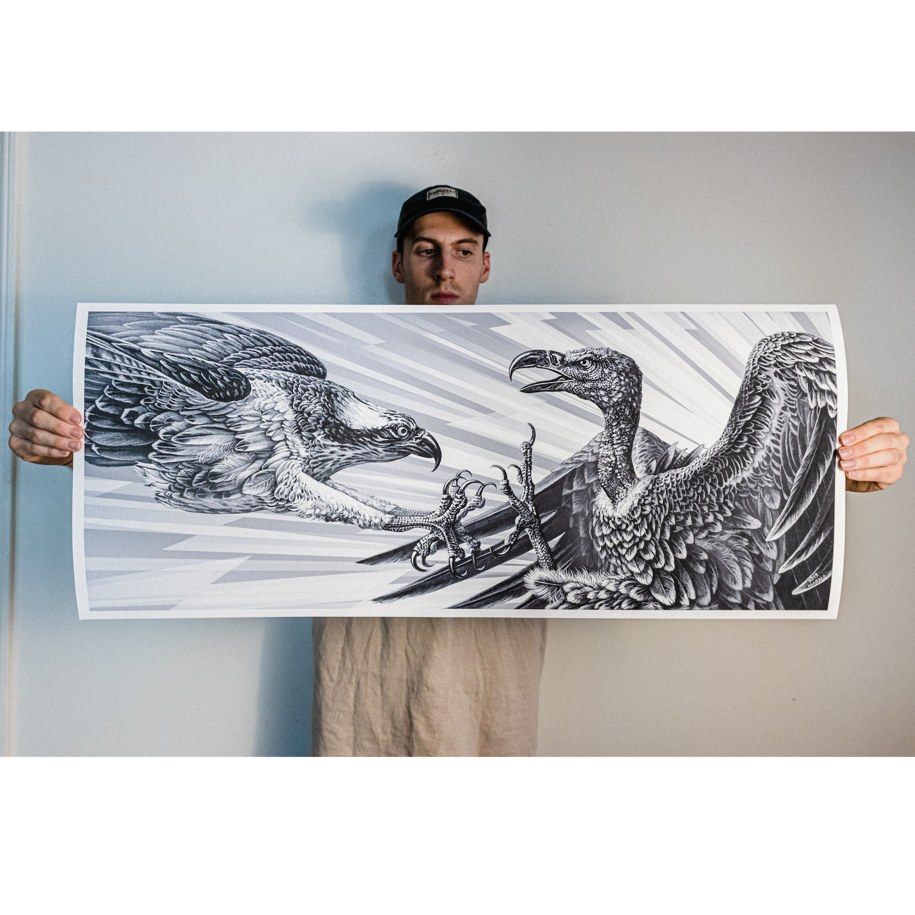 Marald Van Haasteren "Eagles Become Vultures" Light Variant Giclee Print