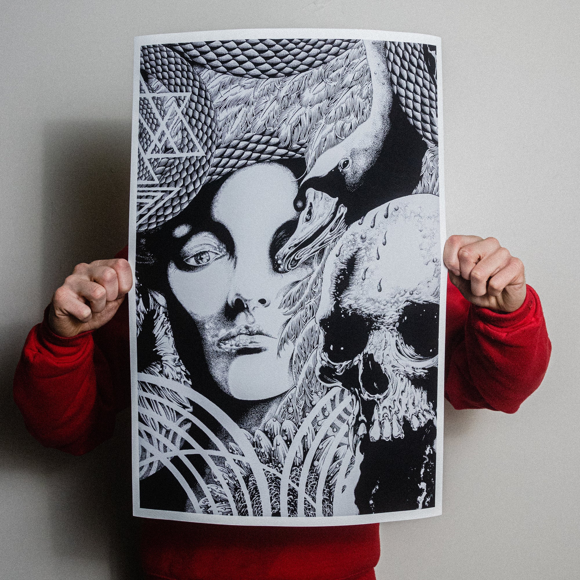 Fajar Allanda "Swans" Giclee Print